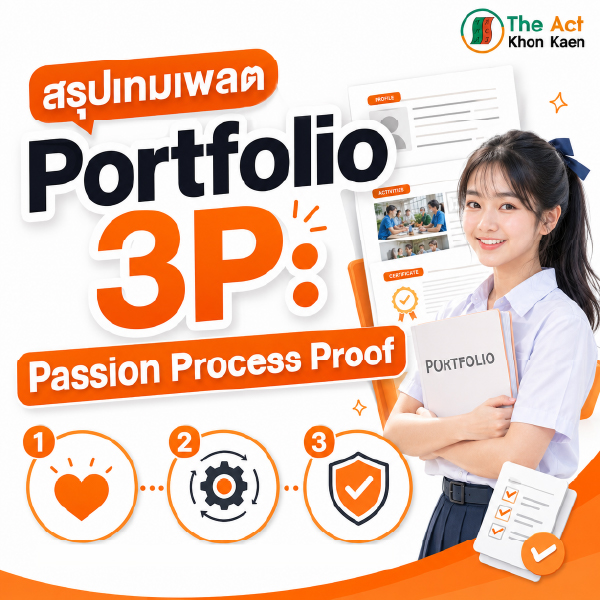 สรุปเทมเพลต Portfolio 3P: Passion Process Proof