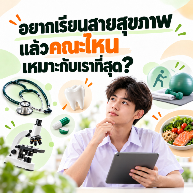 อยากเรียนสายสุขภาพ แล้วคณะไหนเหมาะกับเราที่สุด?